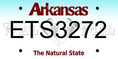 ETS3272 Arkansas License Plate