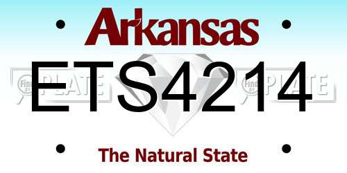 ETS4214 Arkansas License Plate
