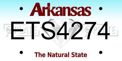 ETS4274 Arkansas License Plate