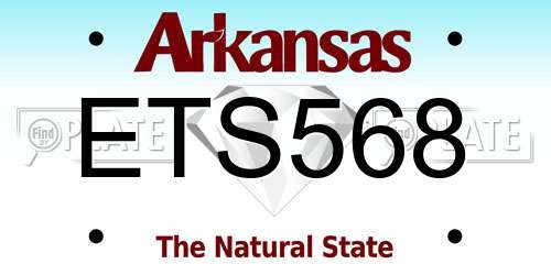 ETS568 Arkansas License Plate