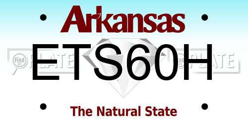 ETS60H Arkansas License Plate
