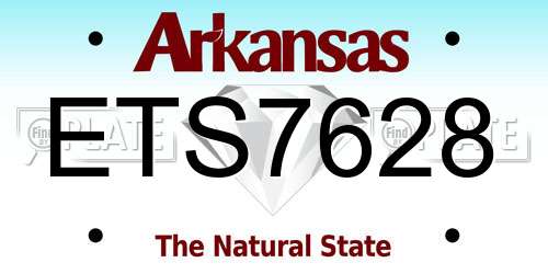 ETS7628 Arkansas License Plate