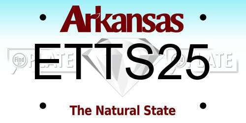 ETTS25 Arkansas License Plate