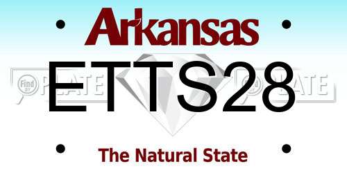 ETTS28 Arkansas License Plate
