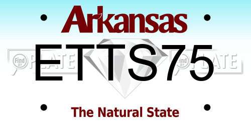ETTS75 Arkansas License Plate