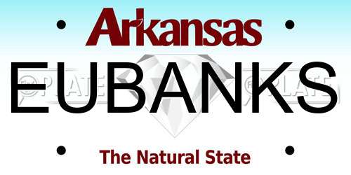 EUBANKS Arkansas License Plate