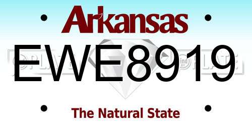 EWE8919 Arkansas License Plate