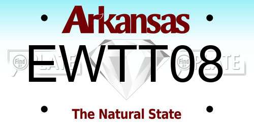 EWTT08 Arkansas License Plate