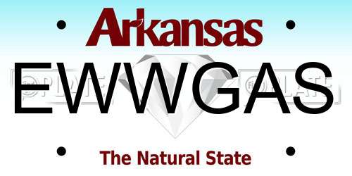 EWWGAS Arkansas License Plate