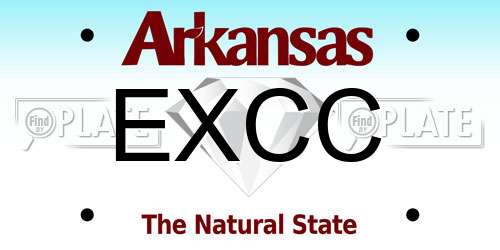 EXCC Arkansas License Plate