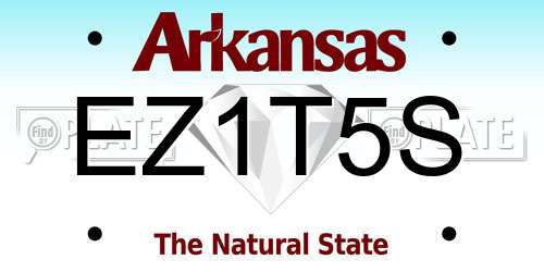 EZ1T5S Arkansas License Plate