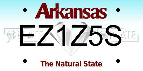 EZ1Z5S Arkansas License Plate