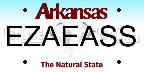 EZAEASS Arkansas License Plate