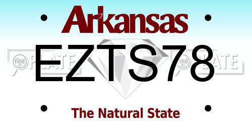 EZTS78 Arkansas License Plate