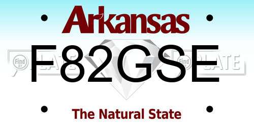 F82GSE Arkansas License Plate