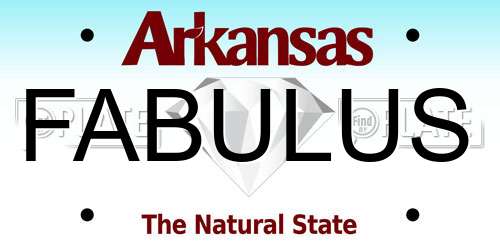 FABULUS Arkansas License Plate
