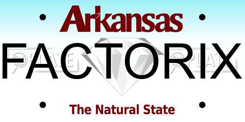 FACTORIX Arkansas License Plate