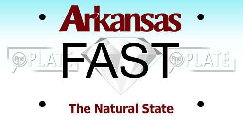 FAST Arkansas License Plate