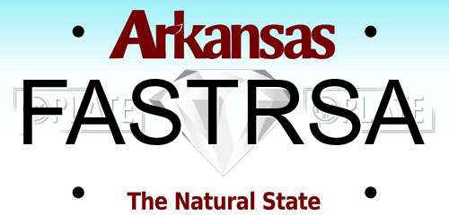 FASTRSA Arkansas License Plate