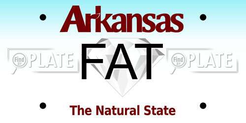 FAT Arkansas License Plate