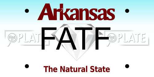 FATF Arkansas License Plate