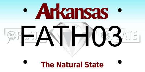 FATH03 Arkansas License Plate