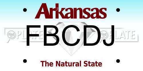 FBCDJ Arkansas License Plate