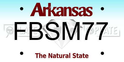 FBSM77 Arkansas License Plate