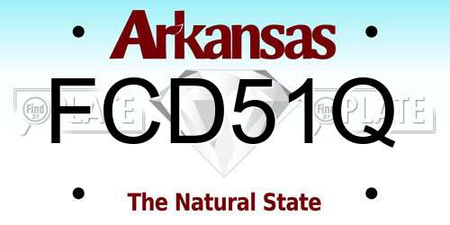 FCD51Q Arkansas License Plate