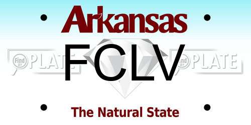 FCLV Arkansas License Plate