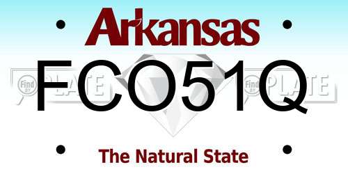 FCO51Q Arkansas License Plate