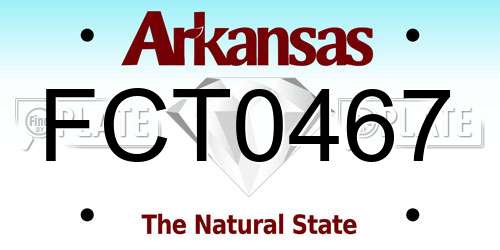 FCT0467 Arkansas License Plate