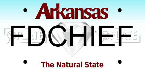 FDCHIEF Arkansas License Plate