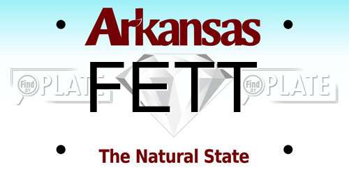 FETT Arkansas License Plate