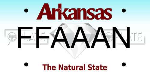FFAAAN Arkansas License Plate