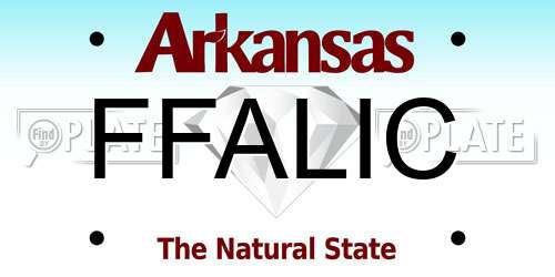 FFALIC Arkansas License Plate