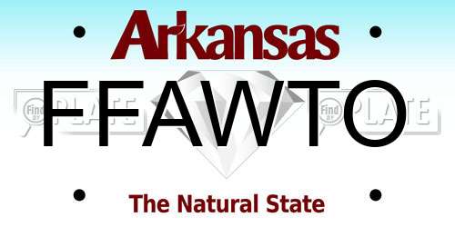 FFAWTO Arkansas License Plate