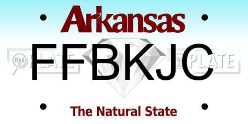 FFBKJC Arkansas License Plate