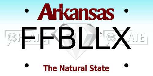 FFBLLX Arkansas License Plate