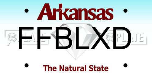 FFBLXD Arkansas License Plate