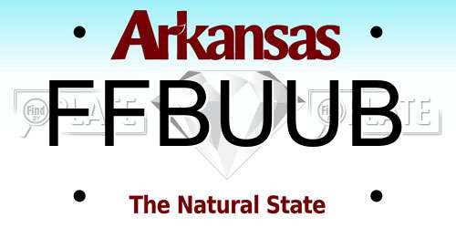 FFBUUB Arkansas License Plate