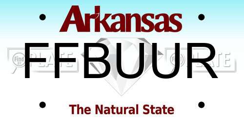 FFBUUR Arkansas License Plate
