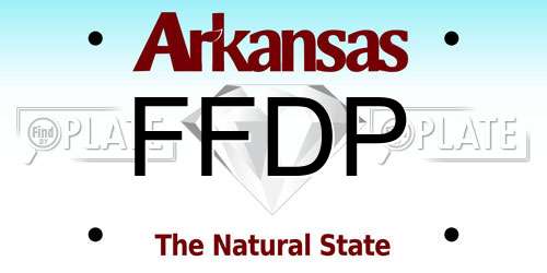 FFDP Arkansas License Plate