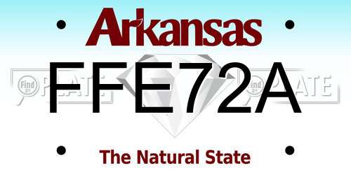 FFE72A Arkansas License Plate