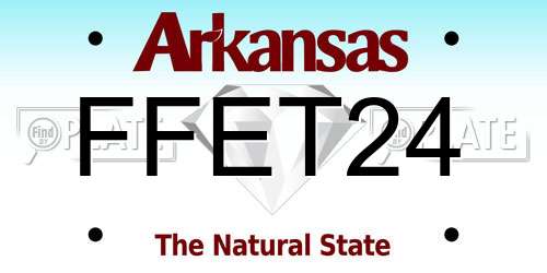 FFET24 Arkansas License Plate