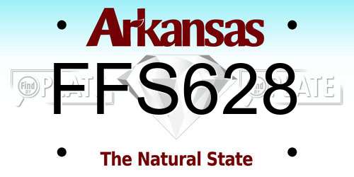 FFS628 Arkansas License Plate