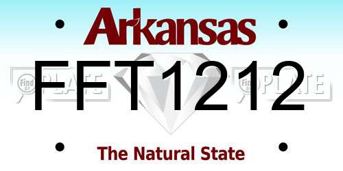 FFT1212 Arkansas License Plate