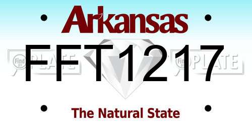 FFT1217 Arkansas License Plate