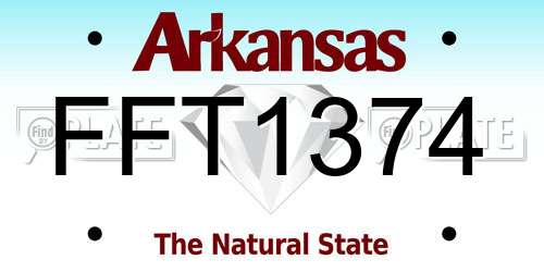 FFT1374 Arkansas License Plate