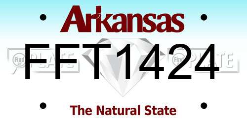 FFT1424 Arkansas License Plate